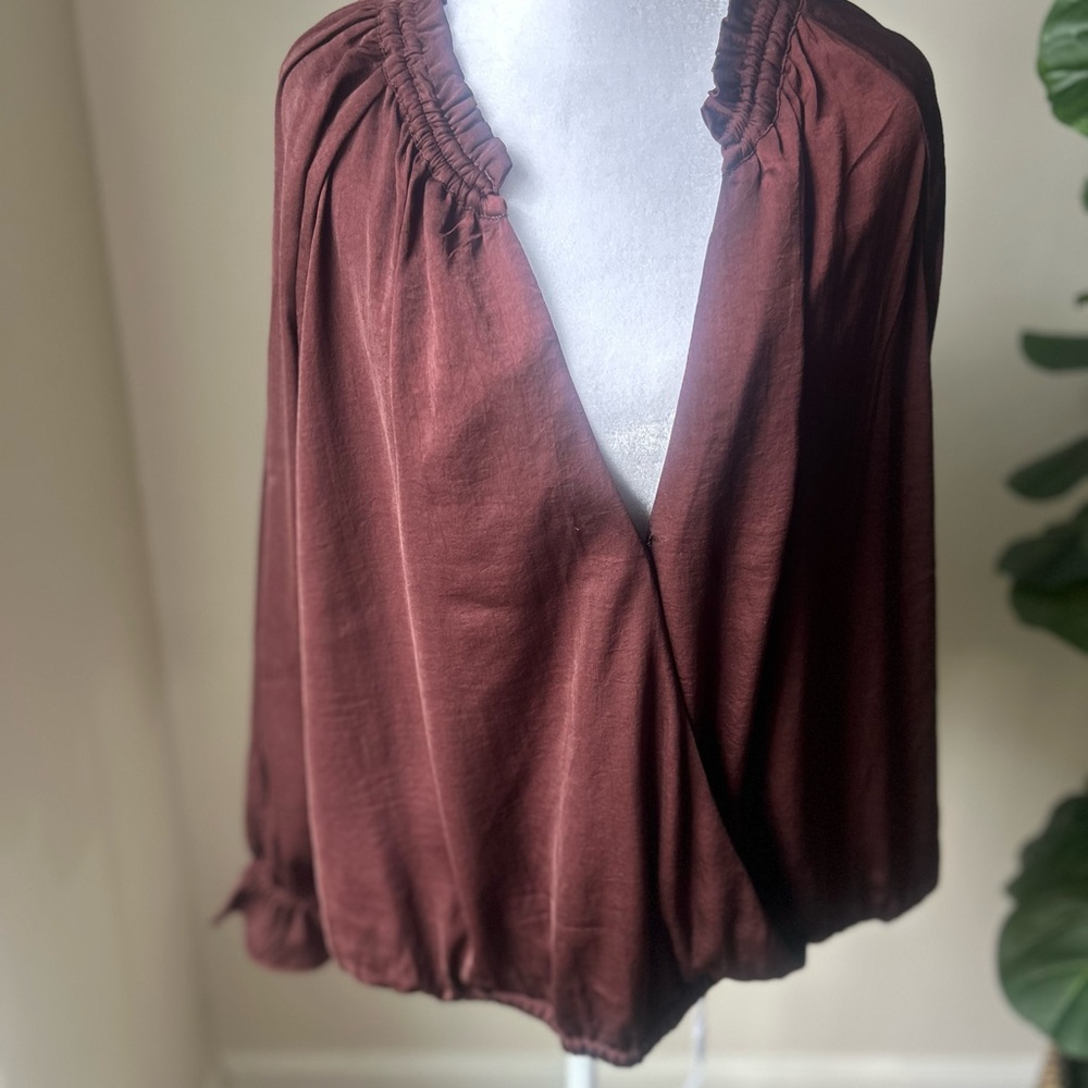 Banana Republic Rich Brown Blouse - Picture 16 of 16